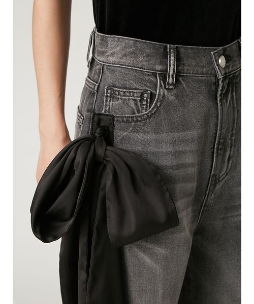 FRAY I.D（フレイ・アイディー） ジーンズ デニム デニムパンツ リボン