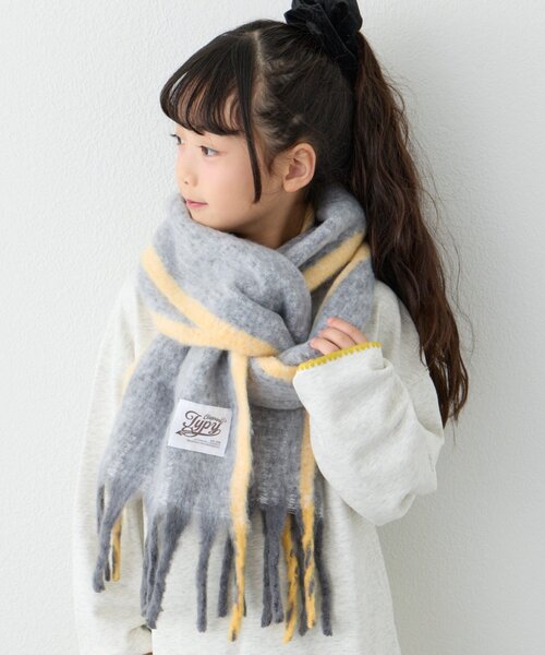 A BATHING APE（アベイシングエイプ） マフラー BABY MILO STRIPE KNIT