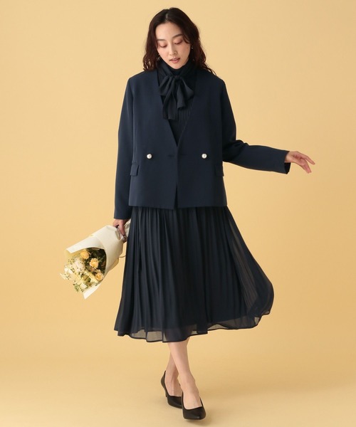 Elura（エルーラ） ワンピース 入学式 卒業式 プリーツワンピース