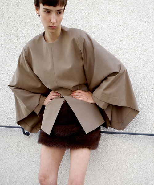 CLANE（クラネ） JACKET DETAIL CAPE TOPS レディース : ZOZOTOWN