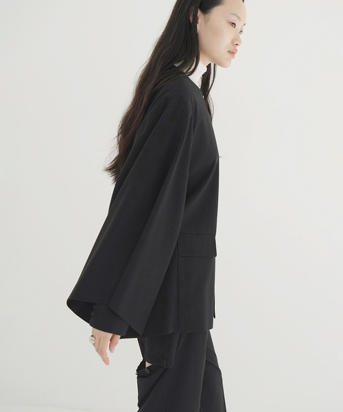 CLANE（クラネ） JACKET DETAIL CAPE TOPS レディース : ZOZOTOWN