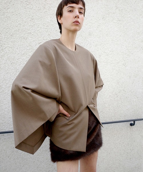 ジャケット・アウター CLANE JACKET DETAIL CAPE TOPS CLANE（クラネ） JACKET DETAIL CAPE TOPS レディース : ZOZOTOWN