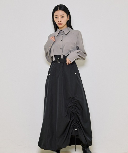 「UNITED TOKYO」 コンビワンピース 3 グレー レディース