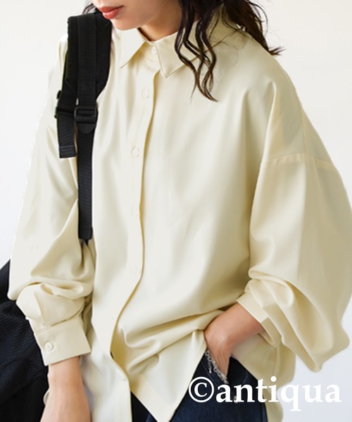[antiqua] рубашка с длинным рукавом P светло-зеленый женский 