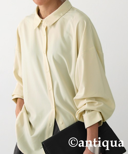 [antiqua] рубашка с длинным рукавом P светло-зеленый женский 