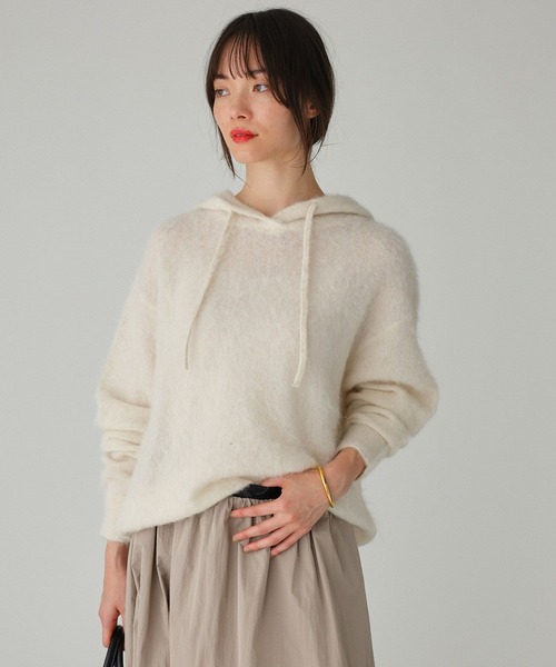 BABYLONE（バビロン） ニット セーター ラマニットパーカー レディース