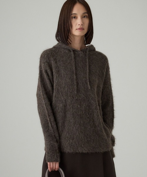 BABYLONE（バビロン） ニット セーター ラマニットパーカー レディース