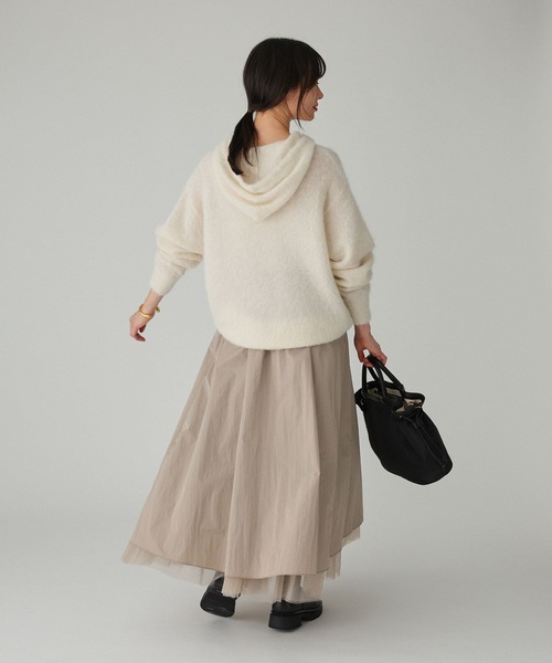 BABYLONE（バビロン） ニット セーター ラマニットパーカー レディース