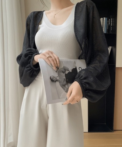 「DIAVEL」 ボレロ M ホワイト レディース_画像3