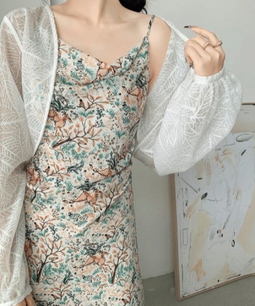 「DIAVEL」 ボレロ M ホワイト レディース_画像9