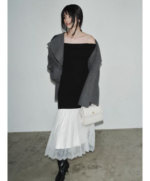 FRAY I.D（フレイ・アイディー） ワンピース 「WEB限定」レースニット