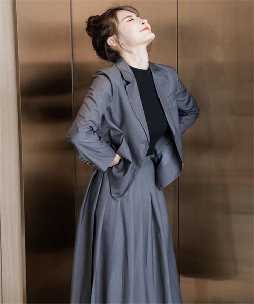 「Dream garden」 セットアップ X-LARGE チャコールグレー レディース_画像9