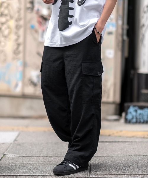 En serio TOKYO カーゴパンツ 「SIDEWAYSTANCE」ポリワッシャーワイド