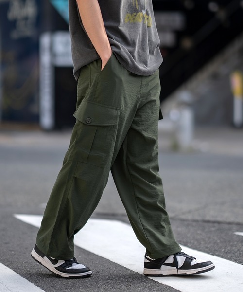 カーゴパンツ En serio TOKYO ワイドパンツ カーゴパンツ 「SIDEWAYSTANCE」ポリ
