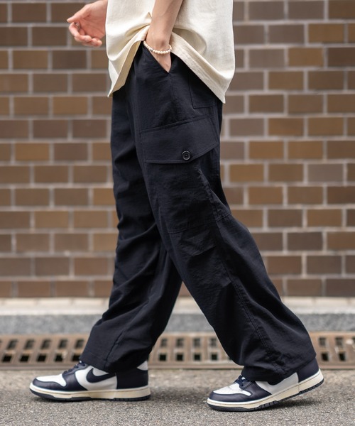 En serio TOKYO カーゴパンツ 「SIDEWAYSTANCE」ポリワッシャーワイド