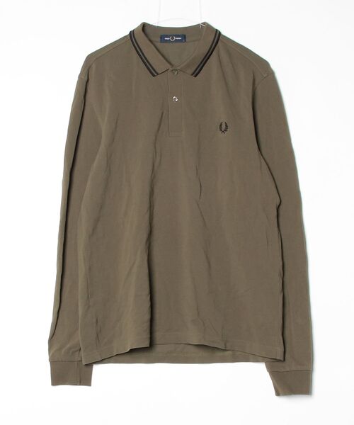 フレッドペリー　ポロシャツ　長袖　L 新品未使用　タグ付き FRED PERRY（フレッドペリー） 長袖ポロシャツ L ダークオリーブ
