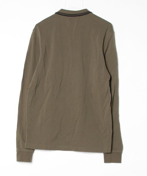 美品 FRED PERRY オリーブ 長袖ポロシャツ FRED PERRY（フレッドペリー） 長袖ポロシャツ L ダークオリーブ