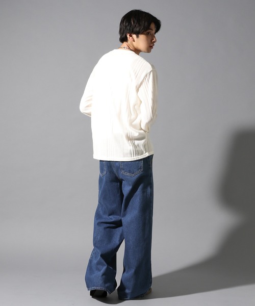 LAND MUSEUM ワイドパンツ ジーンズ LAND MUSEUM／フロントタック