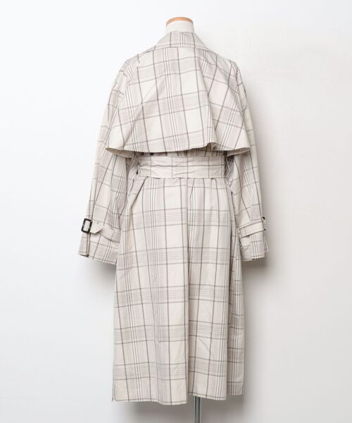 「Heather」 チェック柄コート FREE ベージュ レディース_画像2