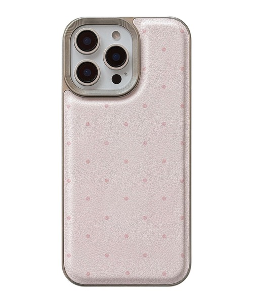 スマホケース フェイクレザー ドット iPhone ケース 13/14.15.16.16Pro