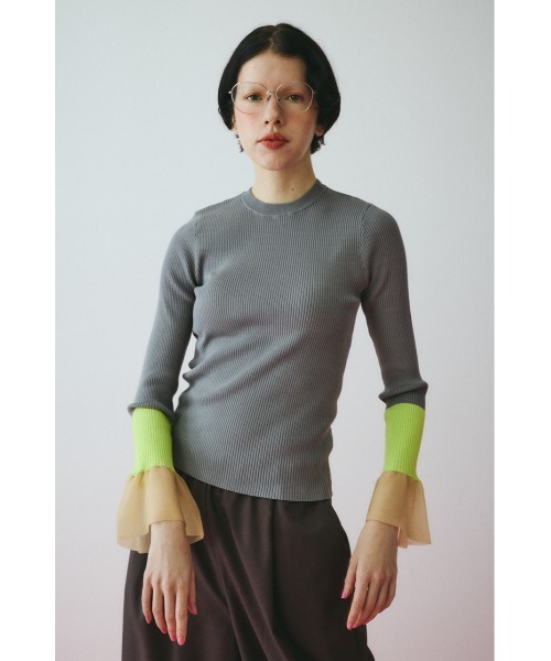 HeRIN.CYE ニット セーター Flare sleeve knit tops フレアスリーブ