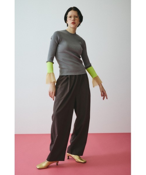 CFCLフレアスリーブニットHykeMamesacaiユナイテッドtomocab 嬉しい機能付き】やわらかドライタッチシアーフレアスリーブニット