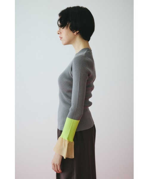 HeRIN.CYE ニット セーター Flare sleeve knit tops フレアスリーブ
