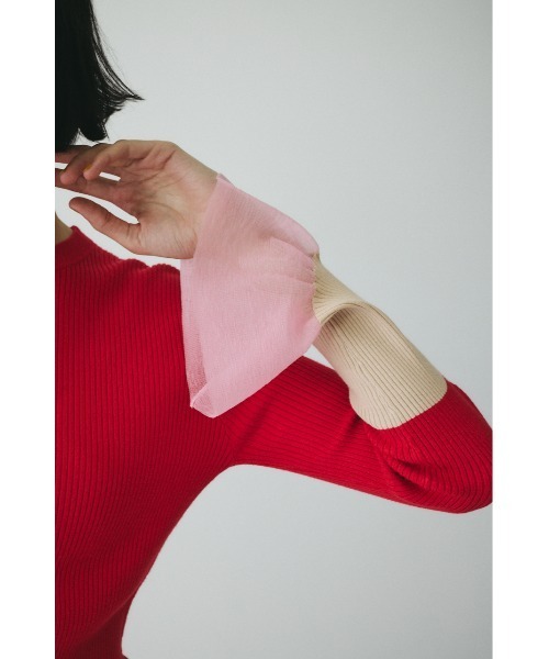 HeRIN.CYE ニット セーター Flare sleeve knit tops フレアスリーブ