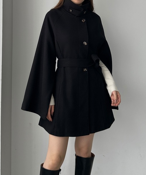 「Louere」 ステンカラーコート X-LARGE ダークグレー レディース_画像9