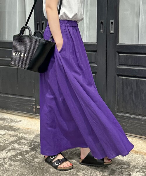 「Spick \u0026 Span」 ロングスカート 38 オレンジ レディースの画像