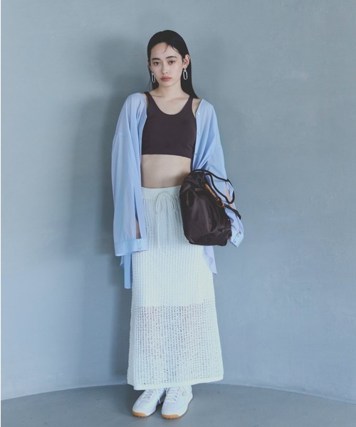 「PUMA」 ローカットスニーカー 24cm オフホワイト レディース_画像5