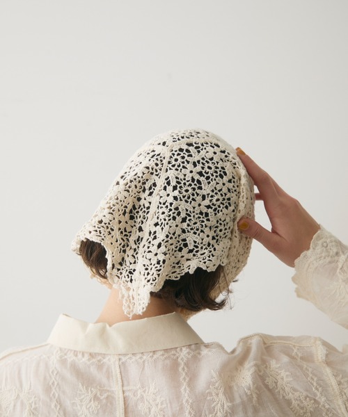 full/fill. ストール マフラー lace crochet scarf / レースクロシェ