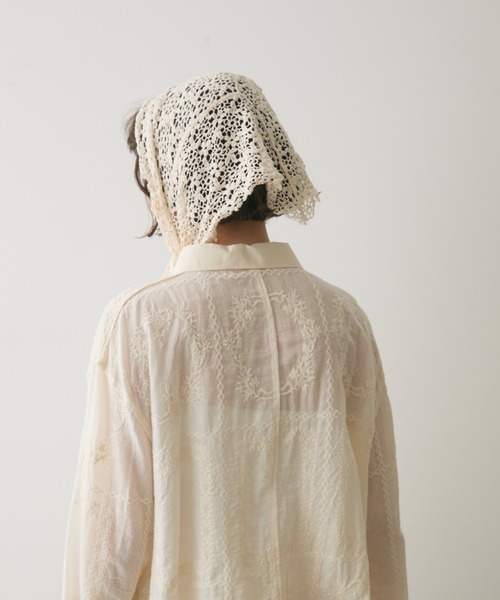 full/fill. ストール マフラー lace crochet scarf / レースクロシェ