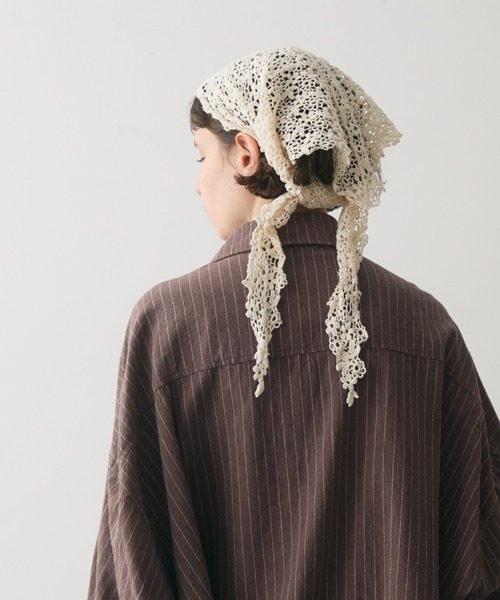 full/fill. ストール マフラー lace crochet scarf / レースクロシェ