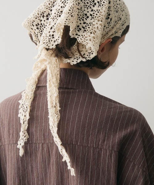 full/fill. ストール マフラー lace crochet scarf / レースクロシェ