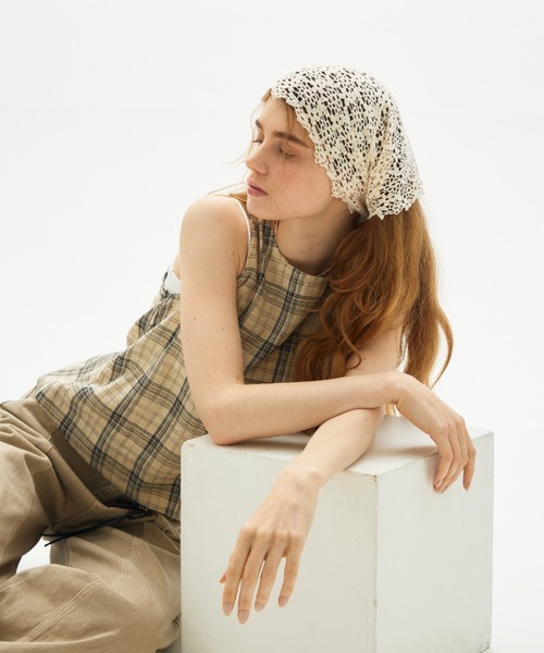 full/fill. ストール マフラー lace crochet scarf / レースクロシェ