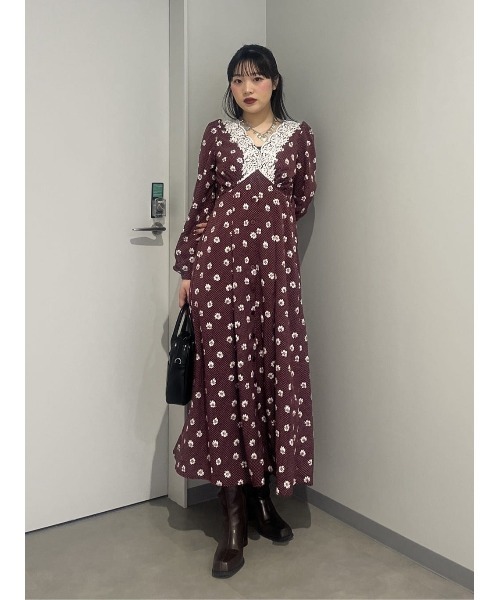 SLY（スライ） ワンピース DOT GARDEN RETRO DRESS ドットガーデン