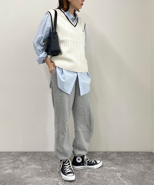 「fredy emue」 ニットベスト 38 グレー レディース_画像5