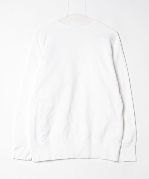 「LOOPWHEELER」 スウェットカットソー L ホワイト メンズ_画像2