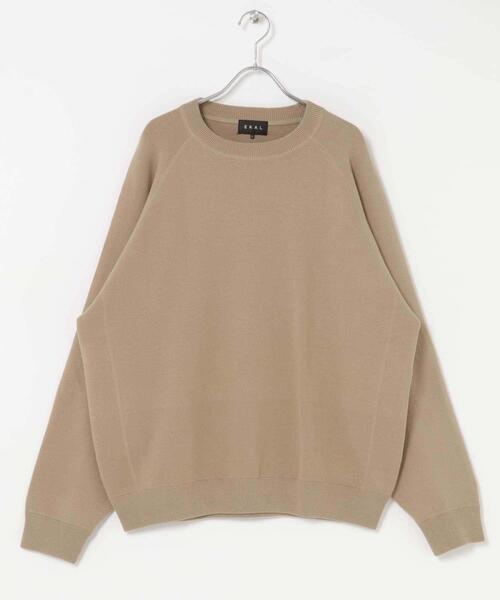 「EKAL」 長袖ニット LARGE ネイビー メンズ_画像8
