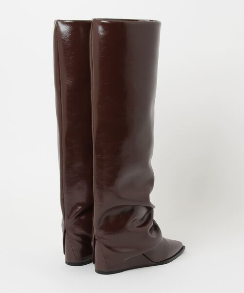 「SY UNITED ARROWS」 ロングブーツ 23.5cm シルバー レディース_画像2