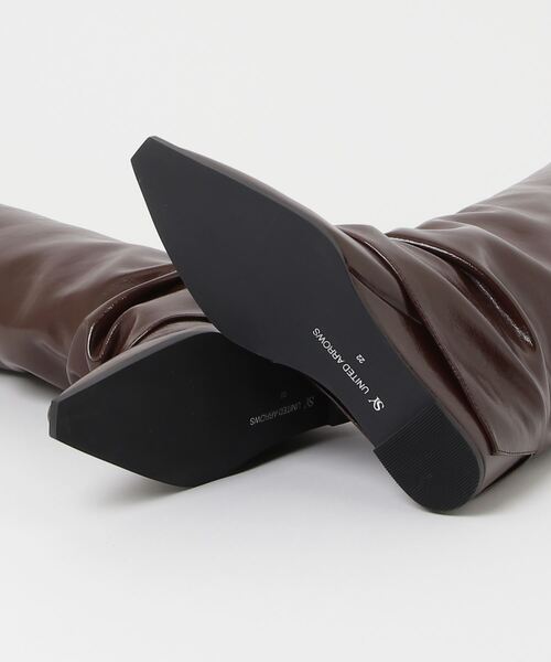 「SY UNITED ARROWS」 ロングブーツ 23.5cm シルバー レディース_画像3