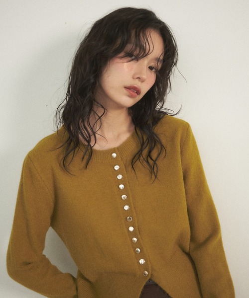 「Shelly island」 ニットカーディガン FREE ホワイト レディース_画像8