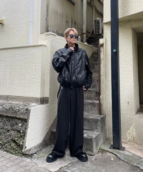 Never mind the XU / Chikashitsu+」 ブルゾン ONE SIZE ブラック