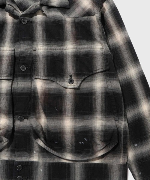シャツ 「FACCIES」FADED OMBRE WESTERN SHORT BLS メンズの画像