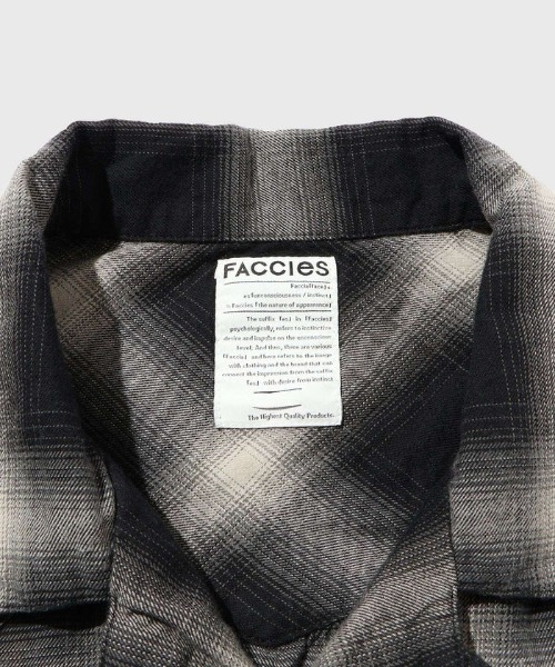 シャツ 「FACCIES」FADED OMBRE WESTERN SHORT BLS メンズの画像