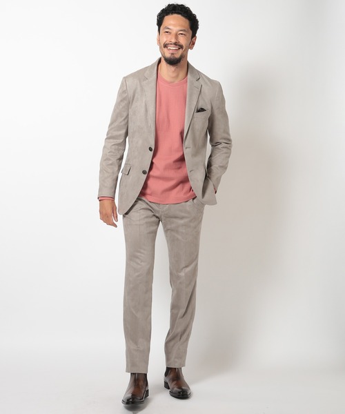「MEN'S BIGI」 スラックス 03 チャコールグレー メンズ_画像6