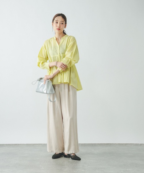 【新品タグ付】MAHALマハル レース ブラウス シャツ コットン2way GLOBAL WORK（グローバルワーク） ブラウス シャツ 夏 meets India
