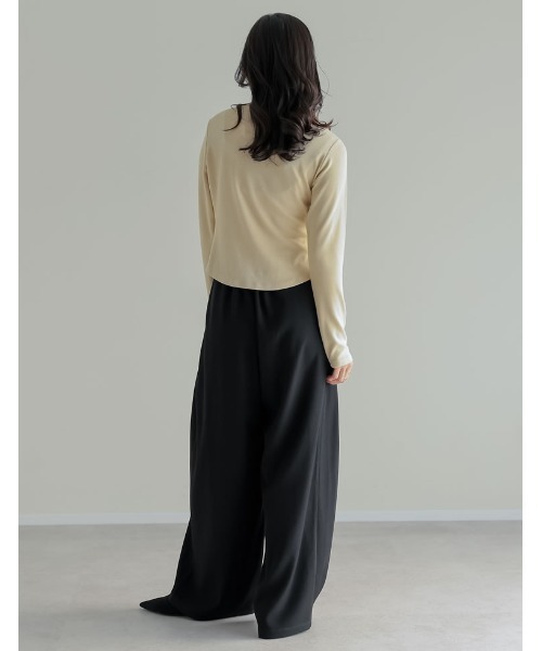 「Re:EDIT」 スウェットカットソー MEDIUM チャコールグレー レディース_画像6