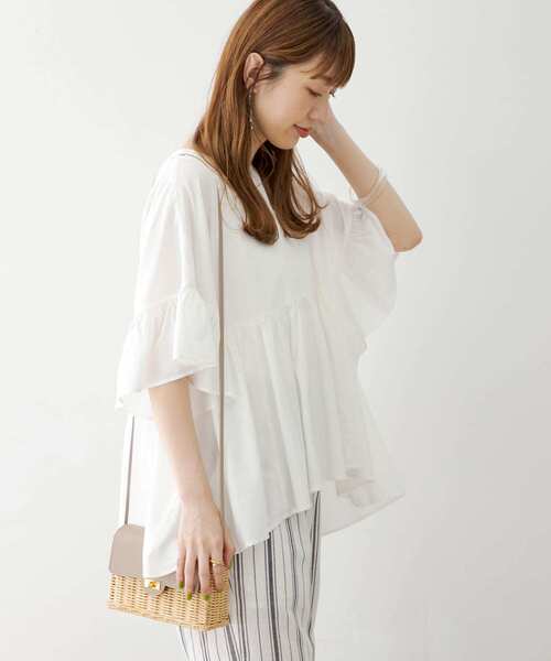「URBAN RESEARCH Sonny Label」 半袖ブラウス FREE ミント レディース_画像6